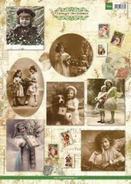 NOSTALGISCHE KERST, NOSTALGIA, OUDE KERSTPLAATJES, KERST UIT OUDE DOOS