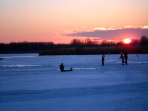 Iedereen is moe en rozig, zelfs het landschap