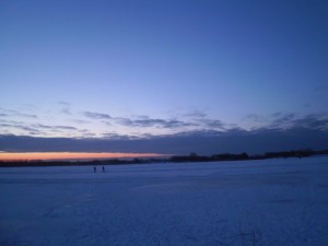 met besneeuwde genen