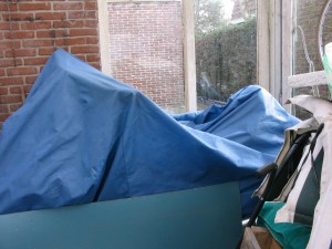 Hier lag de Zwarte Schaduw lekker te slapen....