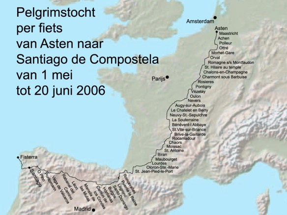 Pelgrimstocht naar Santiago de Compostella