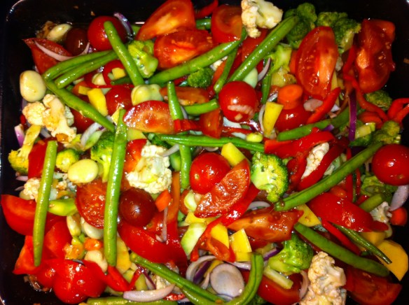 Spareribs groentenschotel