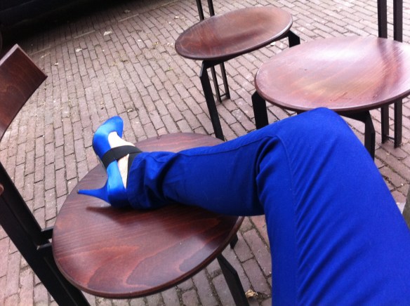 pumps en blauw
