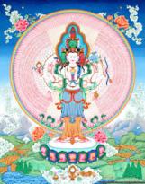 Avalokiteshvara . De Boeddhistische bodhisattva van 'Great Compassion'.