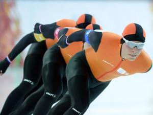 PLOEGEN ACTERVOLGING, GOUD, OLYMPISCHE SPELEN 2014, dames en heren goud, gouden medaille nederland