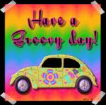 fel gekleurde auto, gele auto, plaatje van aurootje