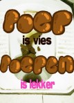 Poep en pies humor, lachen om stront, shit jokes, shit happens, shit humour