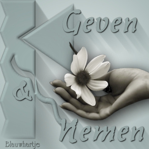 NEMEN EN GEVEN, TEGELTJESWIJSHEID, NEME IS MINSTENS ZO BELANGRIJK ALS GEVEN, GIVE AND TAKE
