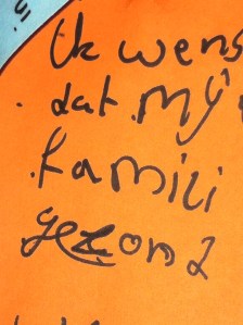 Wensboom, Oosterpark, Amsterdam, april 2014, wens mijn familie gezond