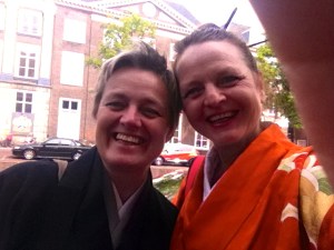 vrouw in kimono, Japan, traditioneel, kimono parade