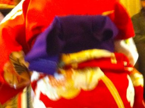 Japanse dans in kimono, traditioneel