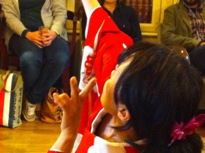 Japanse dans in kimono, traditioneel
