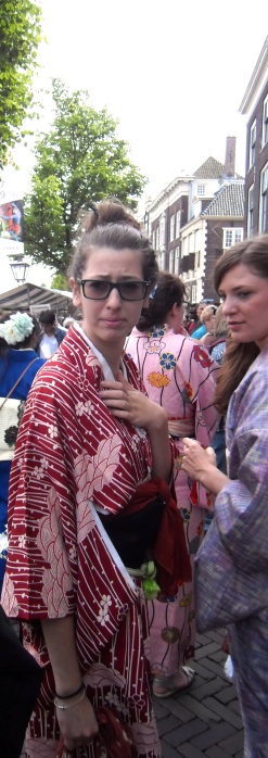 vrouw in kimono, Japan, traditioneel, kimono parade