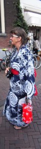 vrouw in kimono, Japan, traditioneel, kimono parade
