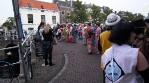 vrouw in kimono, Japan, traditioneel, kimono parade