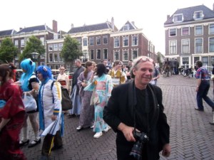 vrouw in kimono, Japan, traditioneel, kimono parade