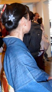 vrouw in kimono, Japan, traditioneel