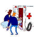 AMBULANCE, ONGEVALLEN, HULPDIENSTEN, plaatjes van een ambulance