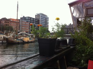 MAS, Museum aan de Stroom, Antwerpen, alternatief terrasje naast het MAS