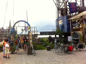 MAS, Museum aan de Stroom, Antwerpen, alternatief terrasje naast het MAS