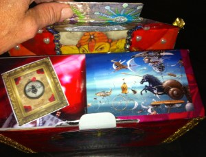 wensdoos, inhoud, eenhoorn