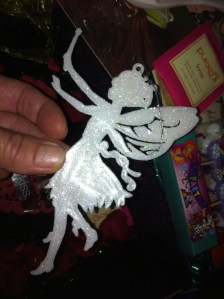 elfje, kerstversiering, witte elf, wensdoos