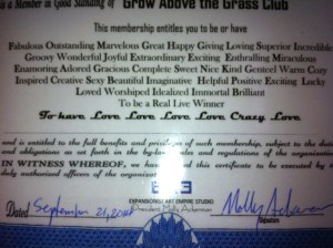 Grow Above the Grass Club, Molly Ackerman, EAE, expansionist Art Empire