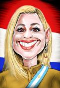 KARIKATUUR MAXIMA ,karikaturen, koningin