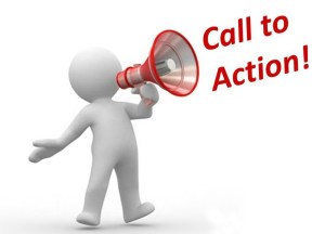 acton, call to action, oproep tot actie, mannetje met megafoon