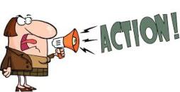 oproep tot actie, action, megafoon