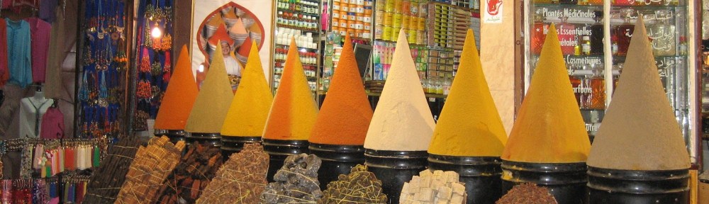 Marokko Marrakech, MAROKKAANSE WINKEL, KRUIDEN, VERSE KRUIDEN,