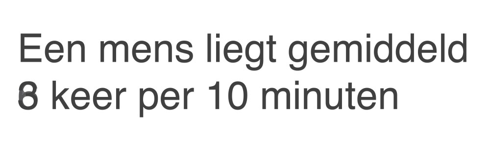 mens, liegt gemiddeld 8 keer, per 10 minuten