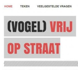 vogelvrij op straat