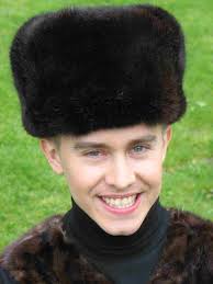 bontmuts, grote muts, bont,beest op hoofd