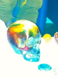 kristallen schedels, energie foto