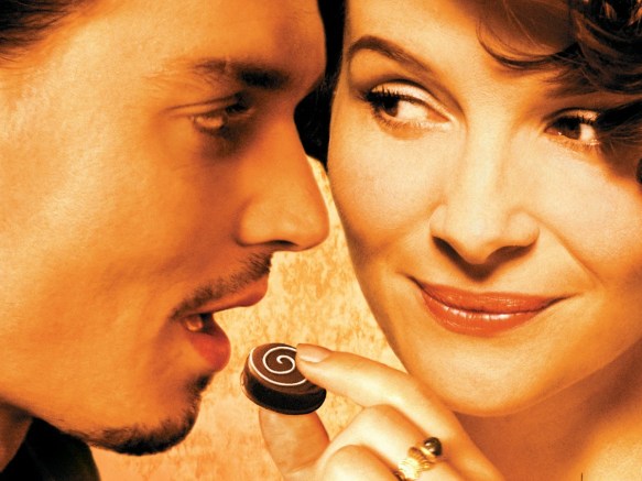 film Chocolat, Juliette Binoche,Johnny Depp, film magie der chocolade