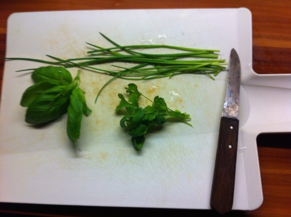 kruiden, basilicum, bieslook, koriander