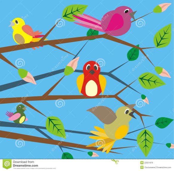 vogels zingen, zingen maakt blij