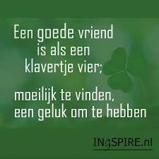 vriendschap, klavertje vier, spreuk