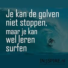 LASTIGE MENSEN, JE KUNT DE GOLVEN NIET STOPPEN, MAAR WEL LEREN SURFEN