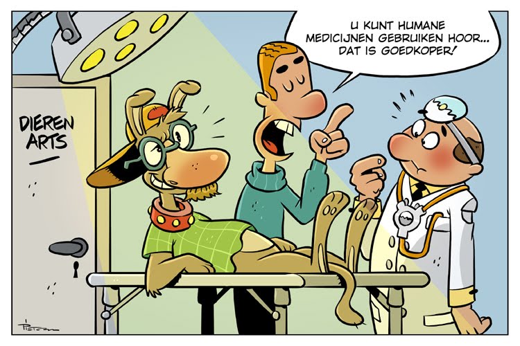 dierenarsten, grap, comic, animal doctor,
