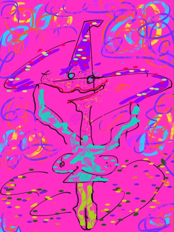 Dans Heksje, je eigen dans! © Toverheks.com, boze heks, schoppen tegen een zak, woede