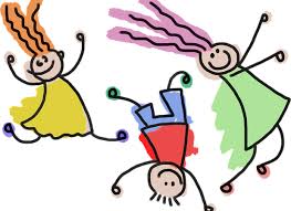 stuiterende kinderen